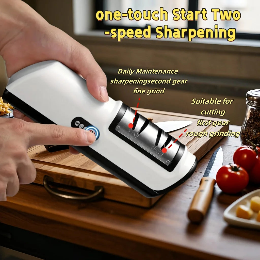 Kitchen Electric Knife Sharpener Multifunctional Automatic Professional 4 Gears Electric Knife Sharpener Kitchen Accessories WHITE M S271708c50cf045c28f7ff55b3eb25795R Amrit Store